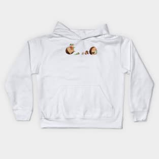 Hedgehog Family Parade Kids Hoodie